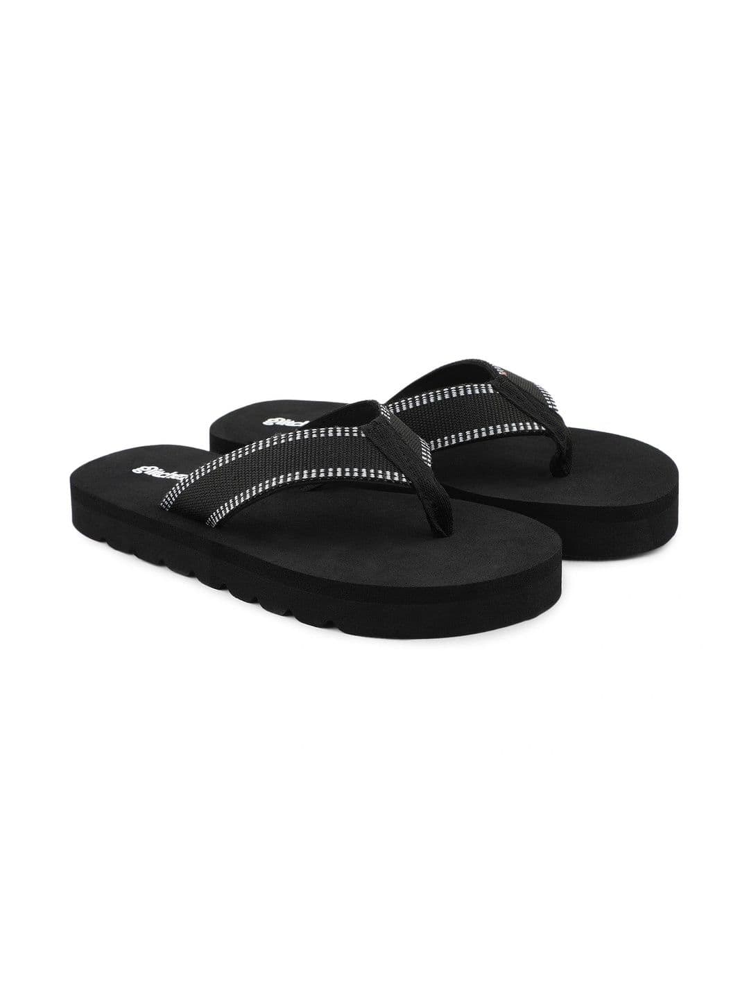 glitchez Men Striped Rubber Thong Flip-Flops thumbnail 2