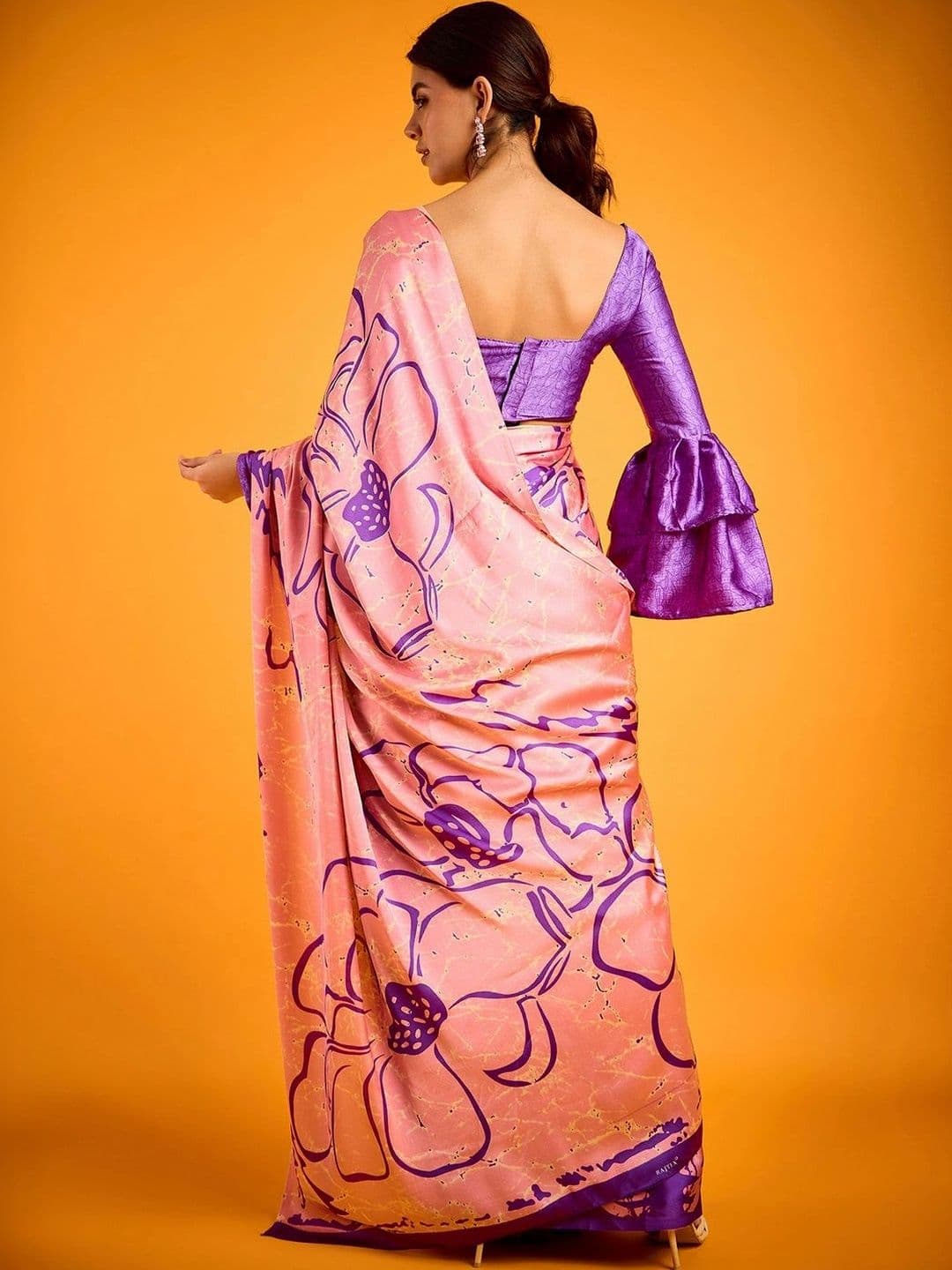 Saree mall Satin Designer Block Print Sarees thumbnail 5