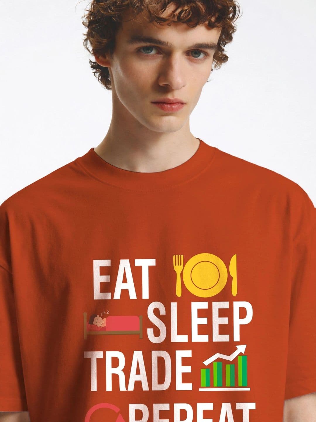Moda rapido X TOGS & TERRE Men Typography Printed Organic Cotton Blend T-shirt thumbnail 4