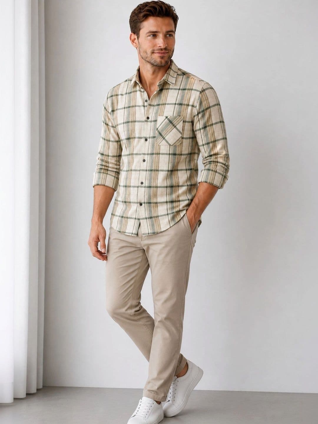 Mast & Harbour Men Comfort Checked Casual Shirt - view 1