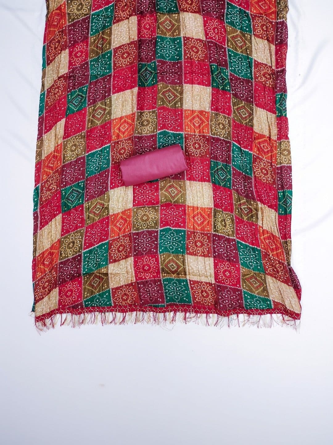 Dhaaga Ghar Women Embroidered Unstitched Dress Material thumbnail 2