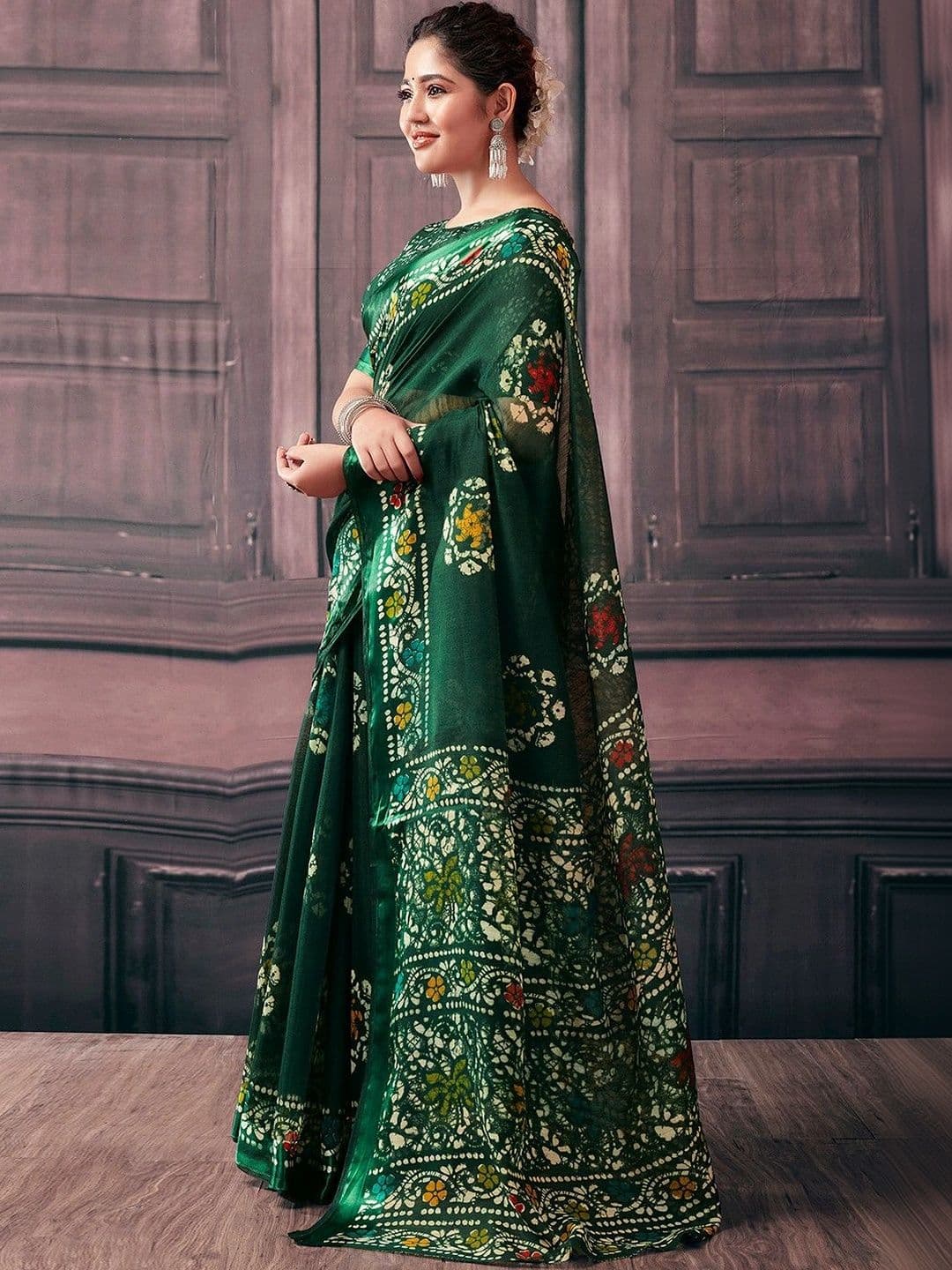 SANISA Batik Saree thumbnail 5