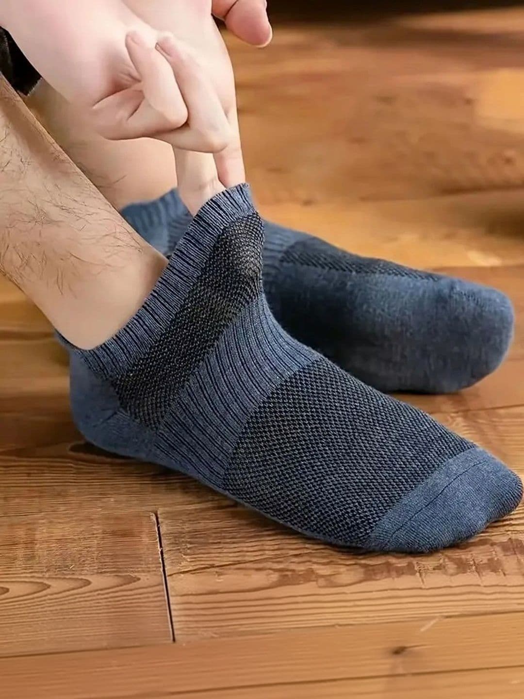 Moda Rapido Men Pack of 10 Cotton Blend Colourblocked Ankle Length Socks thumbnail 3