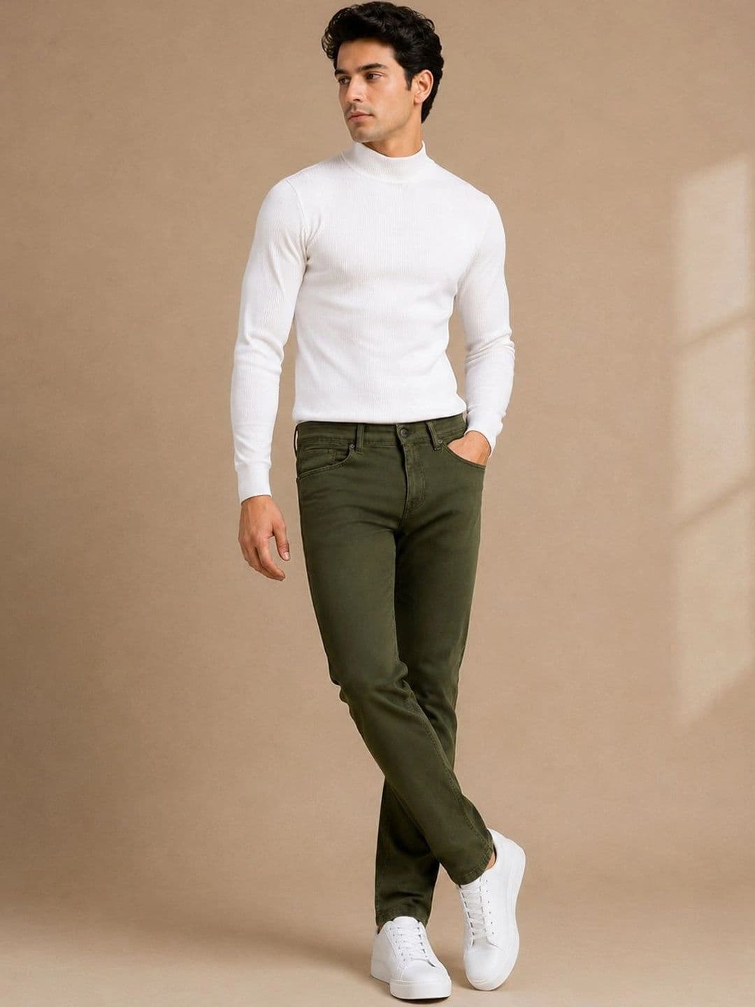 Chennis Men Slim Fit Mid-Rise Stretchable Jeans thumbnail 5