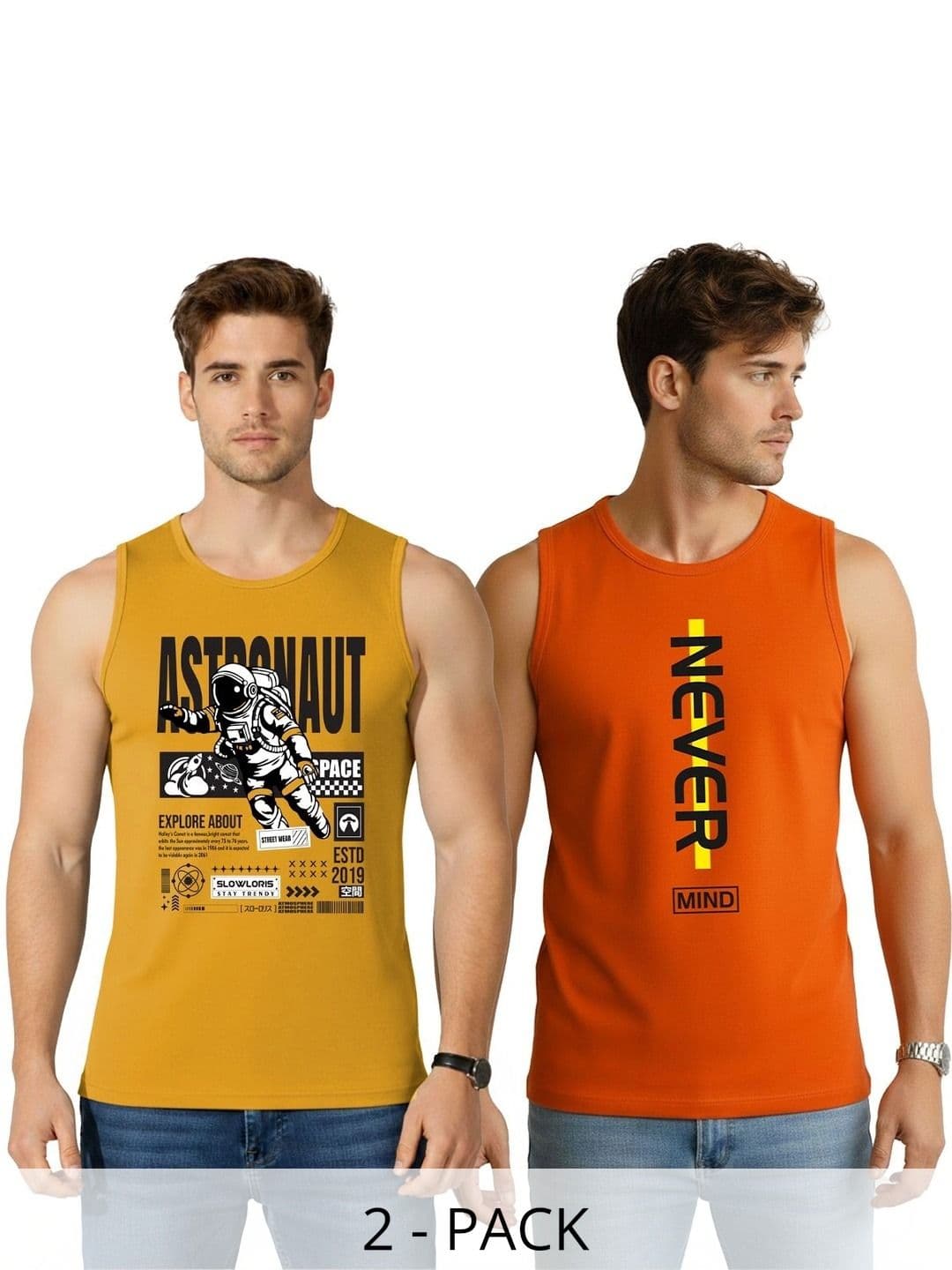 SLOWLORIS Men 2 Printed T-shirt - view 1