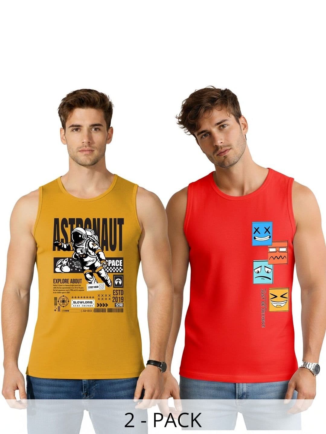 SLOWLORIS Men 2 Printed T-shirt - view 1
