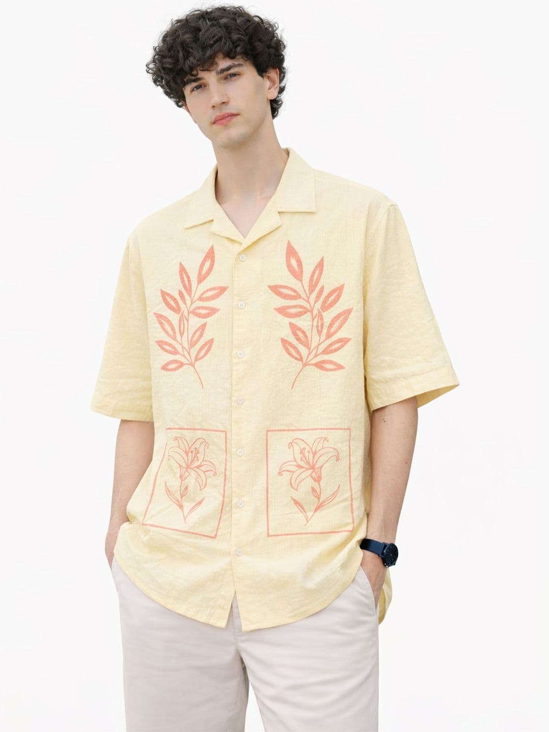 Mast & Harbour Men Relaxed Floral Printed Casual Shirt thumbnail 5
