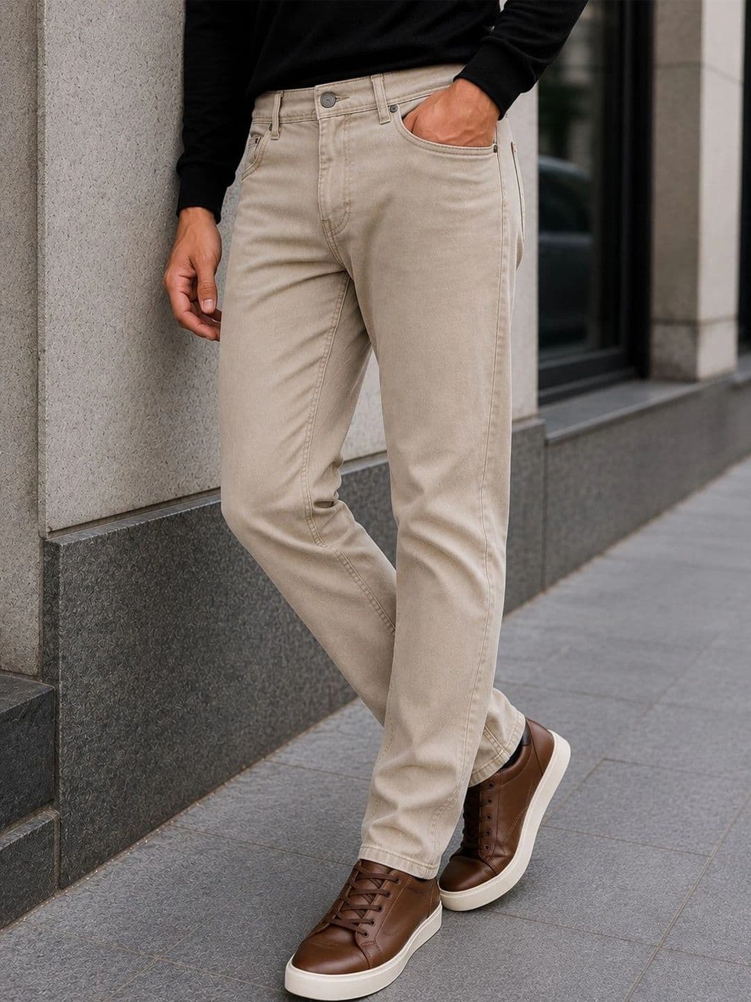 Chennis Men Tapered Fit Mid-Rise Stretchable Jeans thumbnail 7