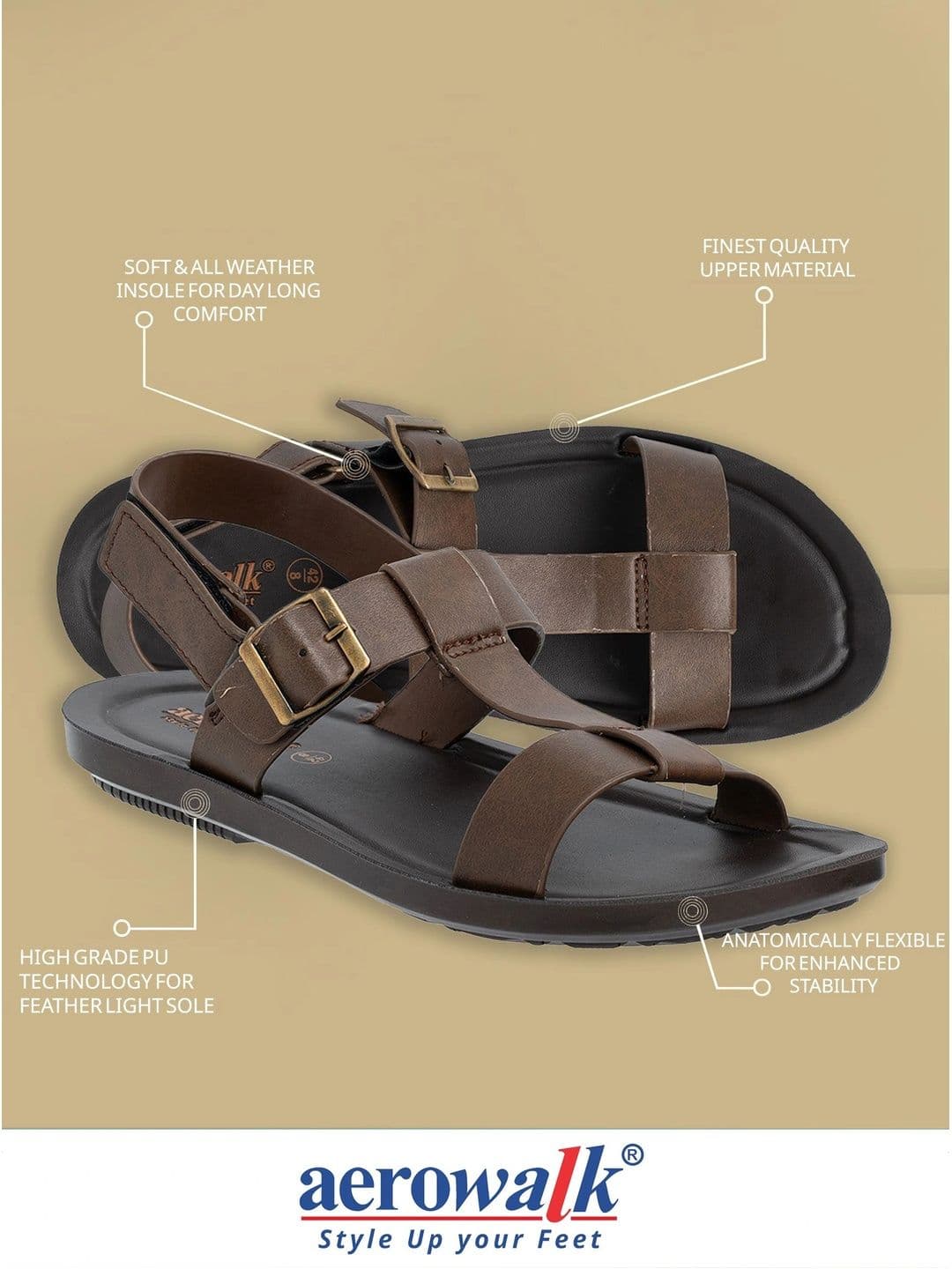 Aerowalk Men Shoe-Style Sandals thumbnail 4