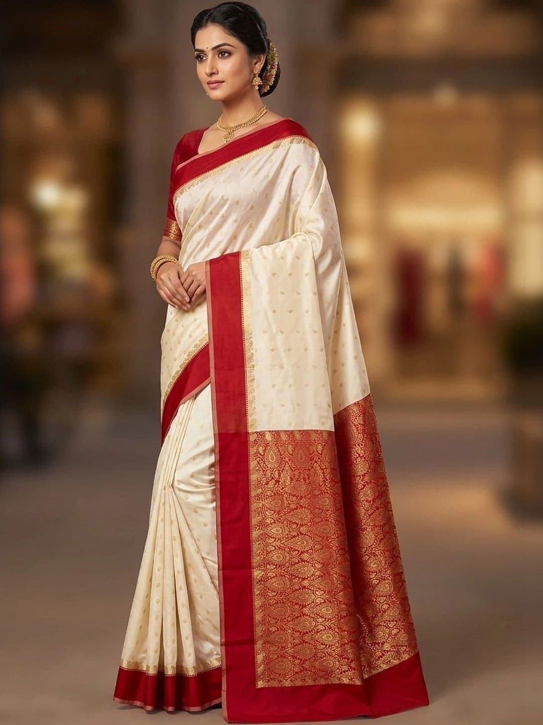 Silk Loomluxe Woven Design Zari Art Silk Saree thumbnail 4