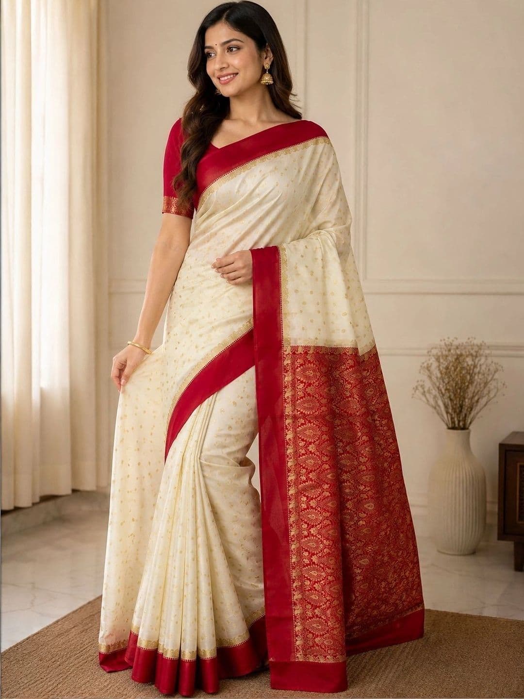 Urban Silk Saree Women Woven Design Zari Art Silk Sarees thumbnail 3