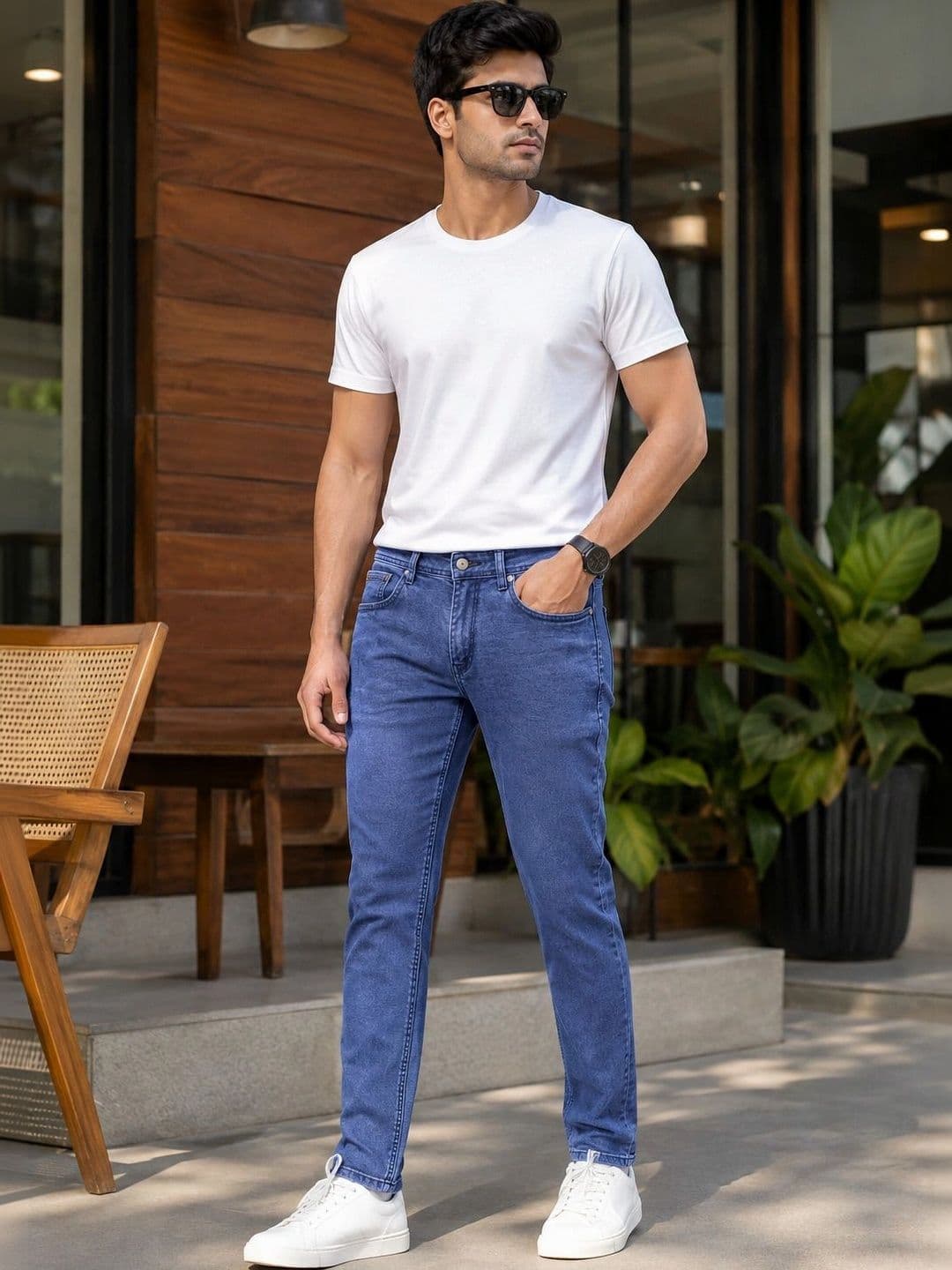 Global Jeans Men Regular Fit Mid-Rise Jeans - view 1