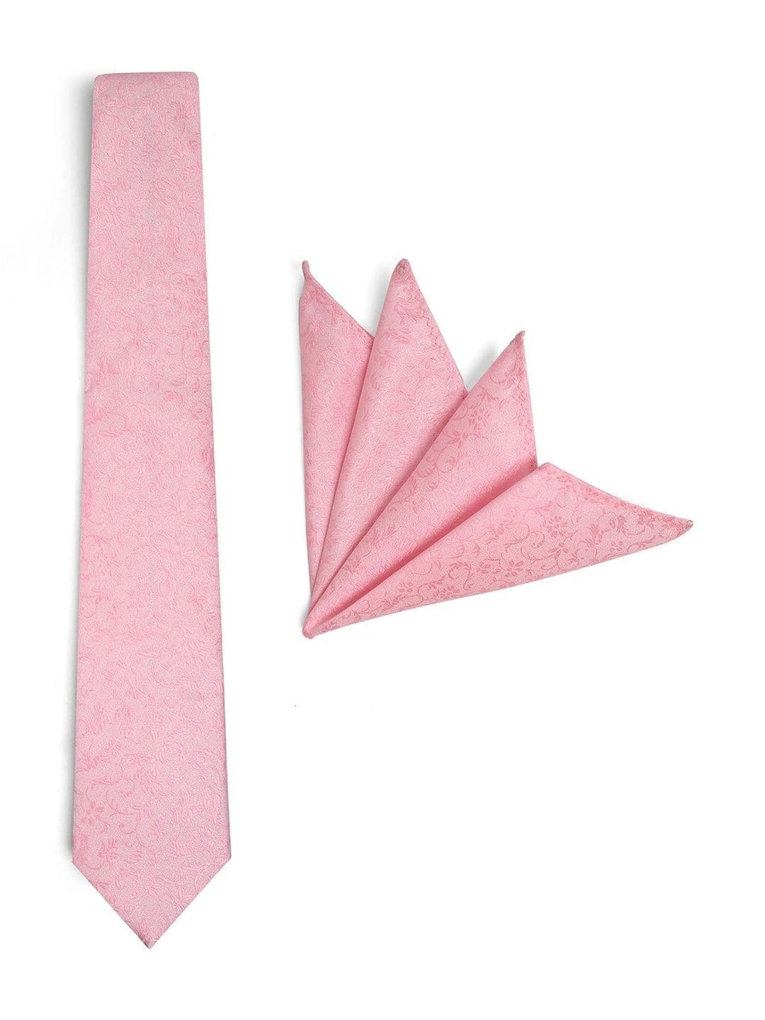 Cazzano Men Pink Woven Design Tie thumbnail 2