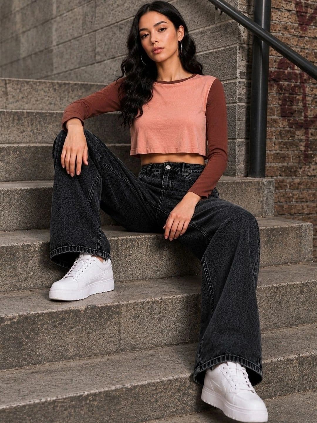 DressBerry Women Comfort Wide Leg High-Rise Light Fade Stretchable Jeans thumbnail 5