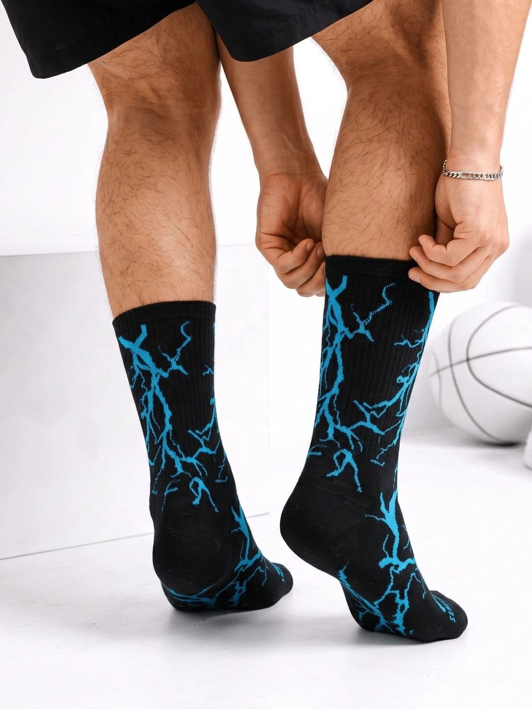 Moda Rapido Men Pack of 5 Cotton Blend Patterned Calf Length Socks thumbnail 4