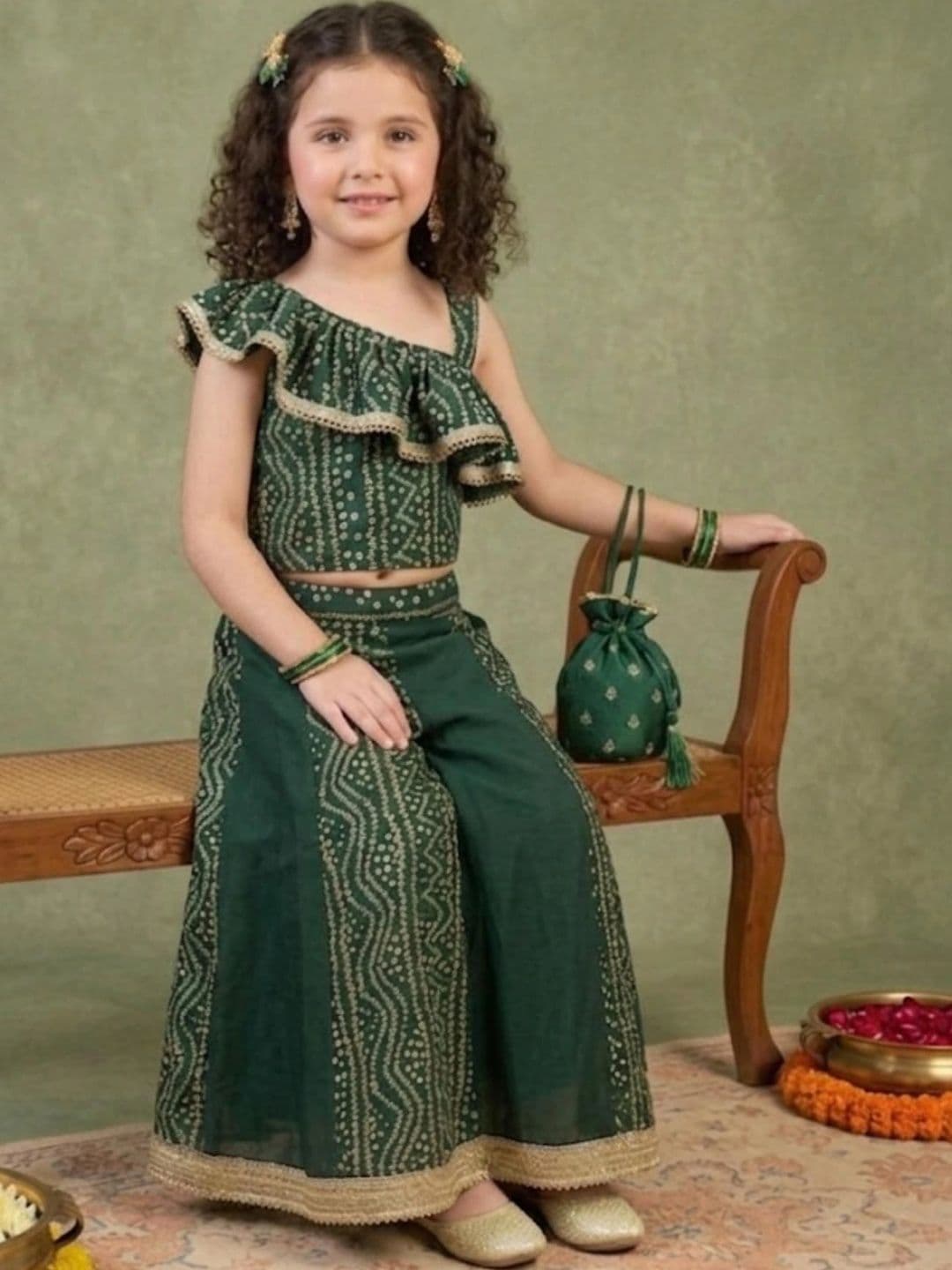 Sangria Girls Printed Ready to Wear Lehenga & Choli thumbnail 6