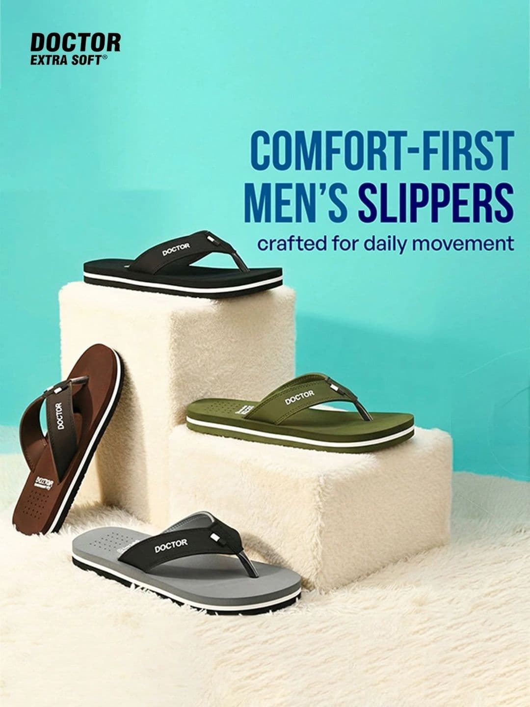 DOCTOR EXTRA SOFT Men Orthopedic Non-Slip Thong Flip-Flops thumbnail 7