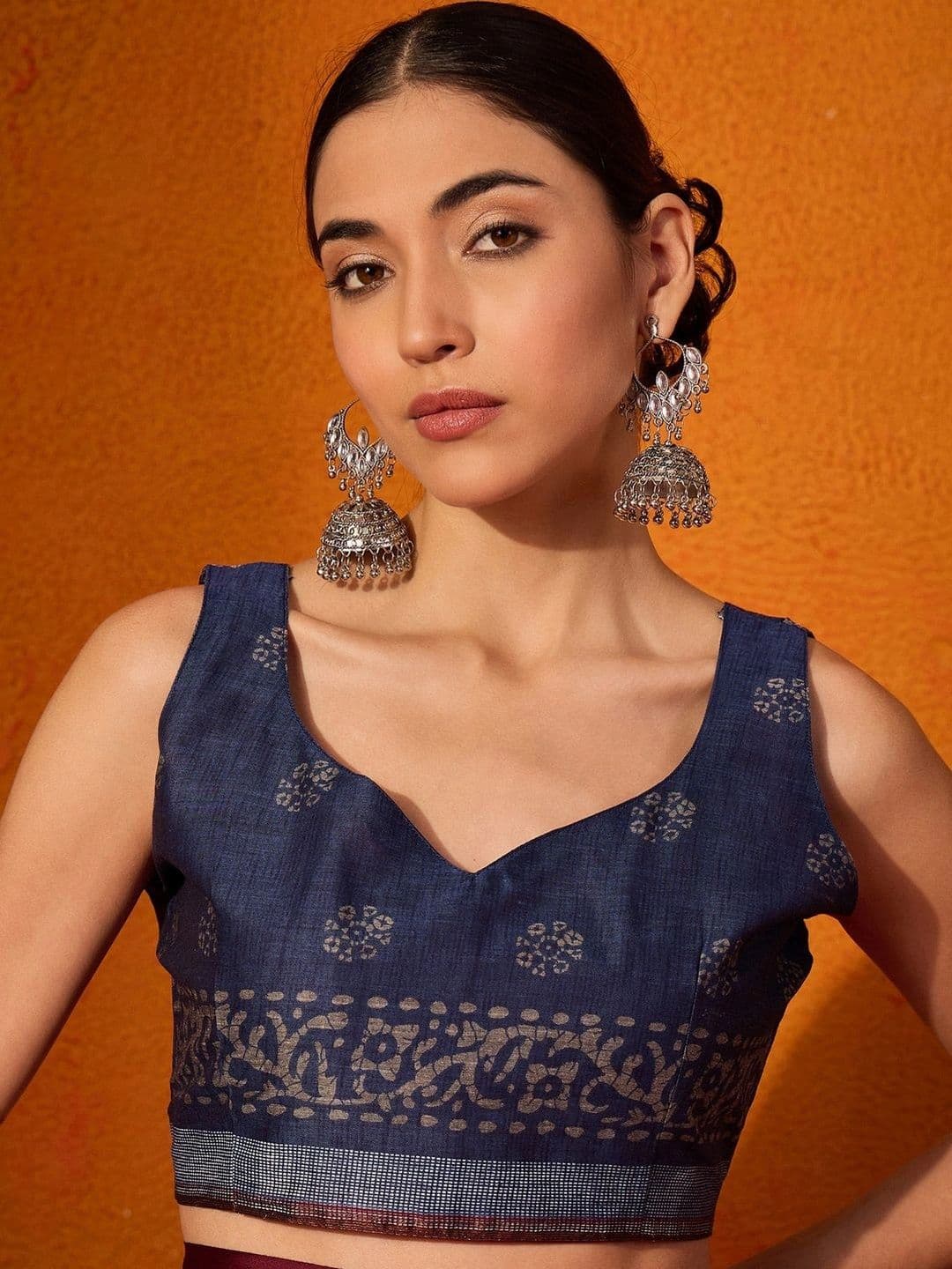 Sangria Batik Designer Bagru Saree thumbnail 7