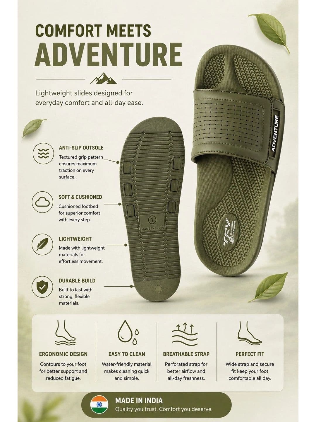 TRV Men EVA Sliders thumbnail 5
