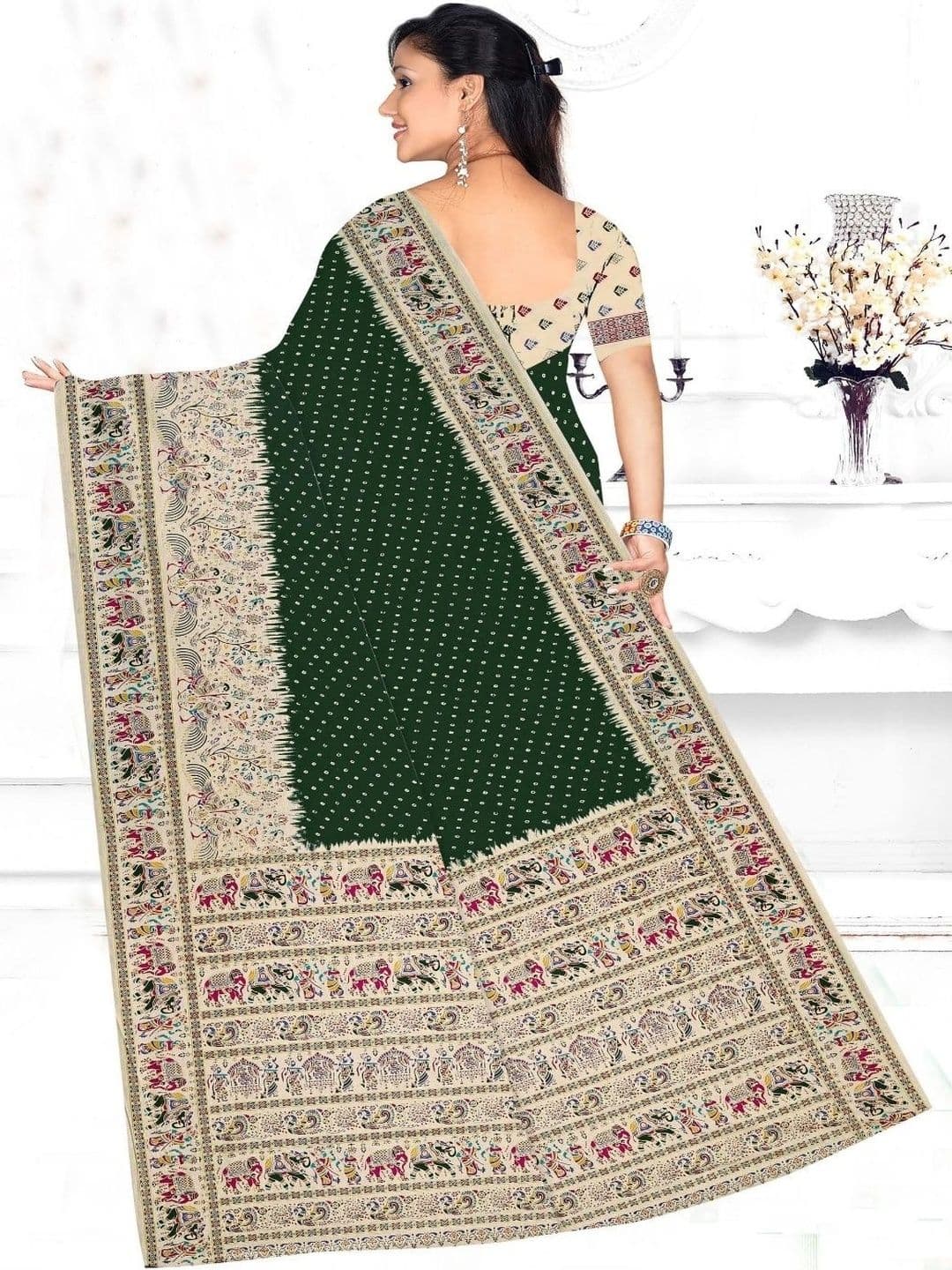Clothnest Kalamkari Pure Cotton Saree thumbnail 3