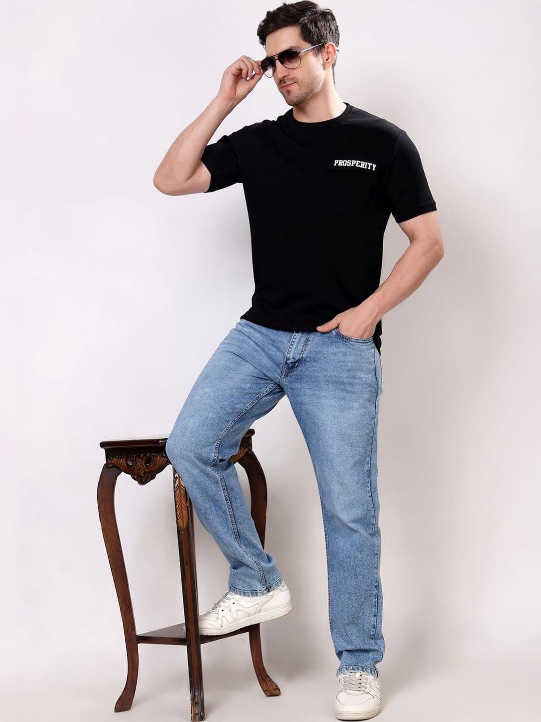 Stylox Men Slim Fit Mid-Rise Jeans thumbnail 2