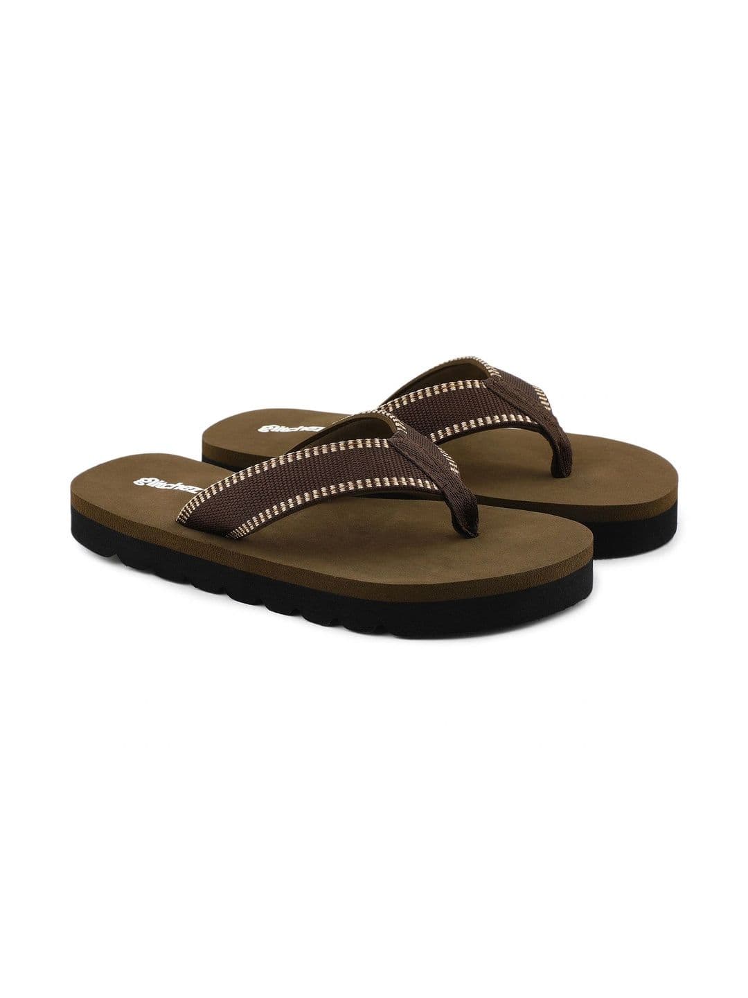 glitchez Men Striped Rubber Thong Flip-Flops thumbnail 2