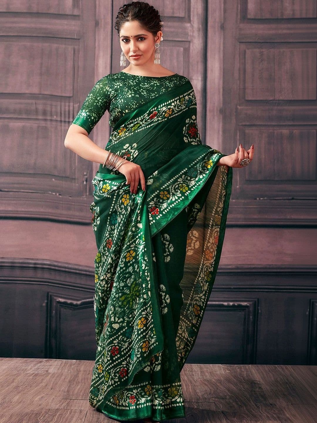SANISA Batik Saree - view 1