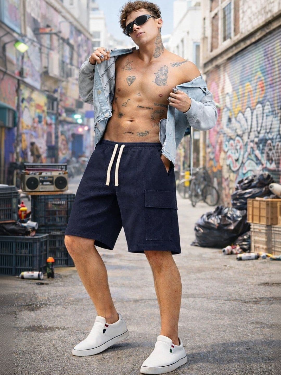 Mast & Harbour Men Cargo Shorts - view 1