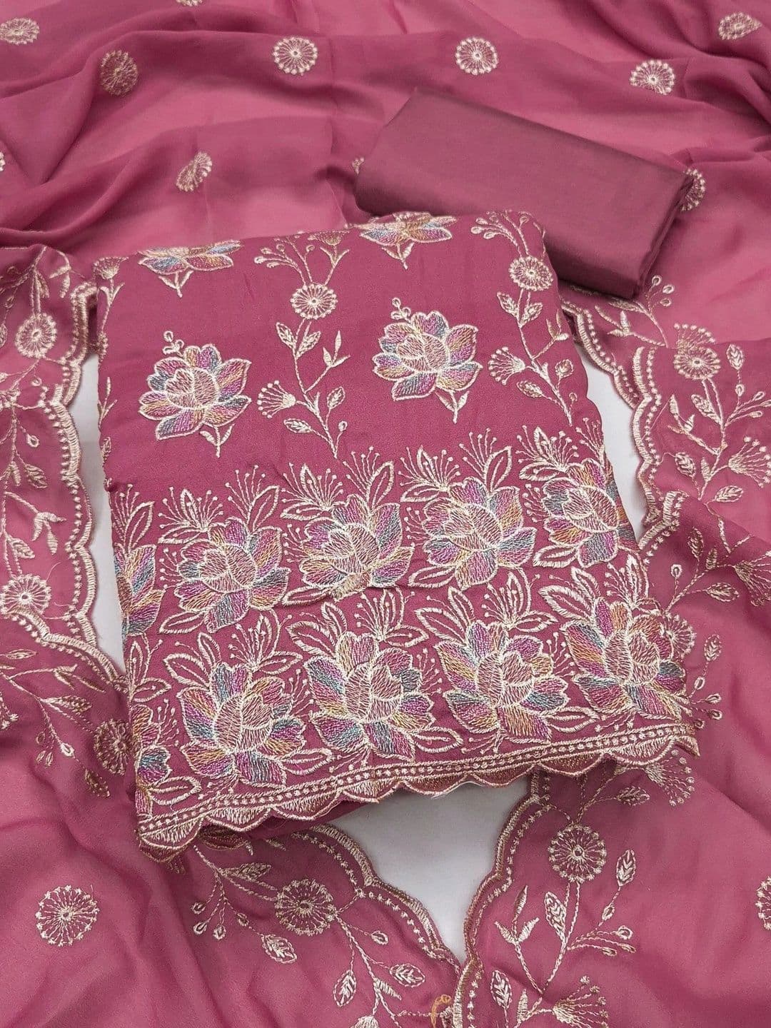 TAVAS Embroidered Unstitched Dress Material thumbnail 5