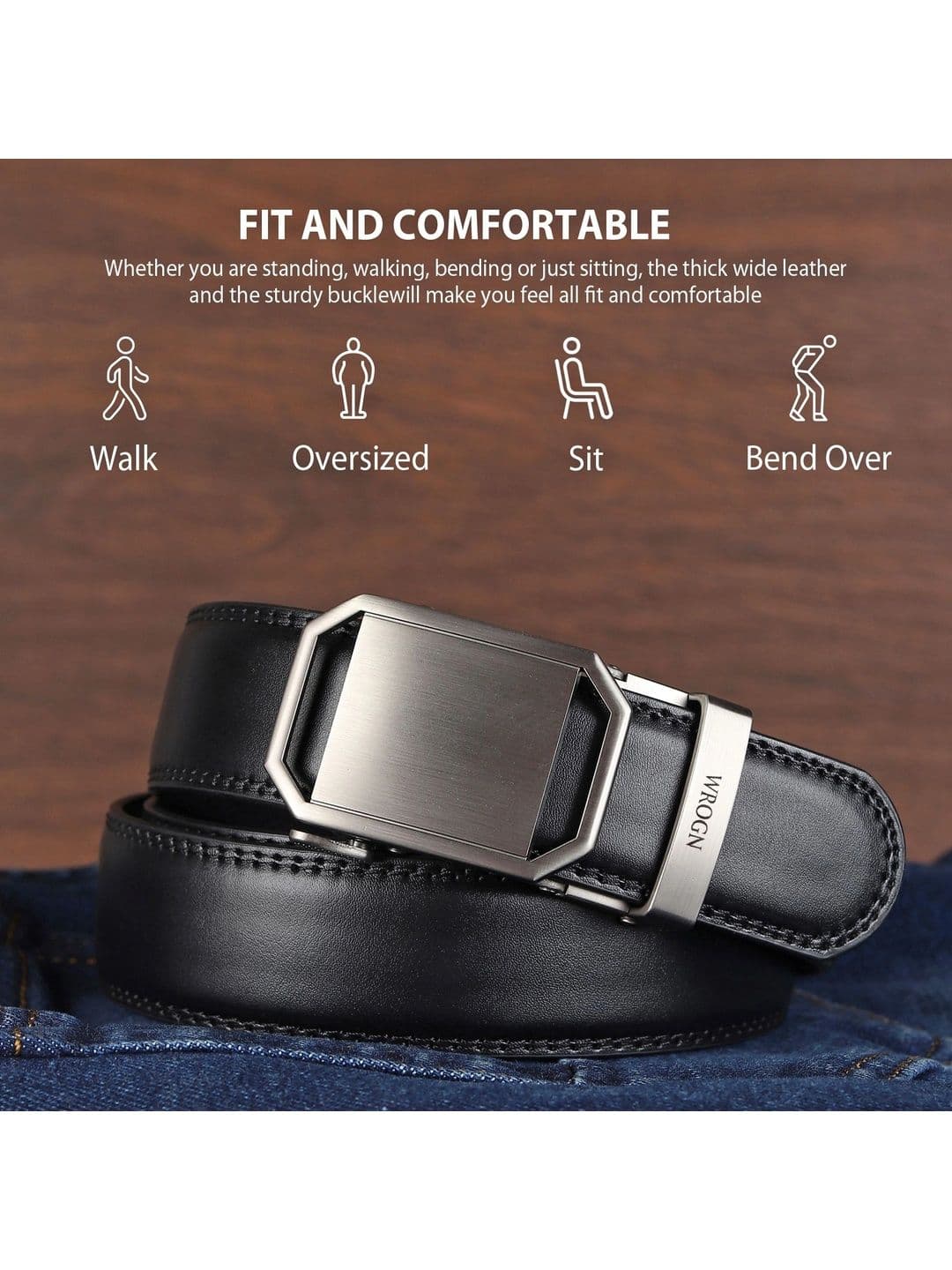 WROGN Men PU Formal Belt thumbnail 3
