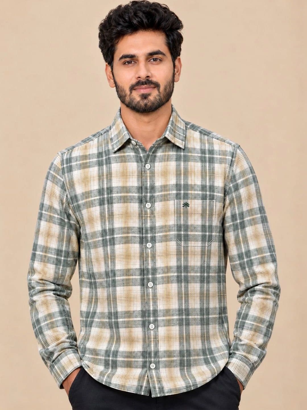 Chennis Men Slim Fit Checked Casual Shirt - view 1