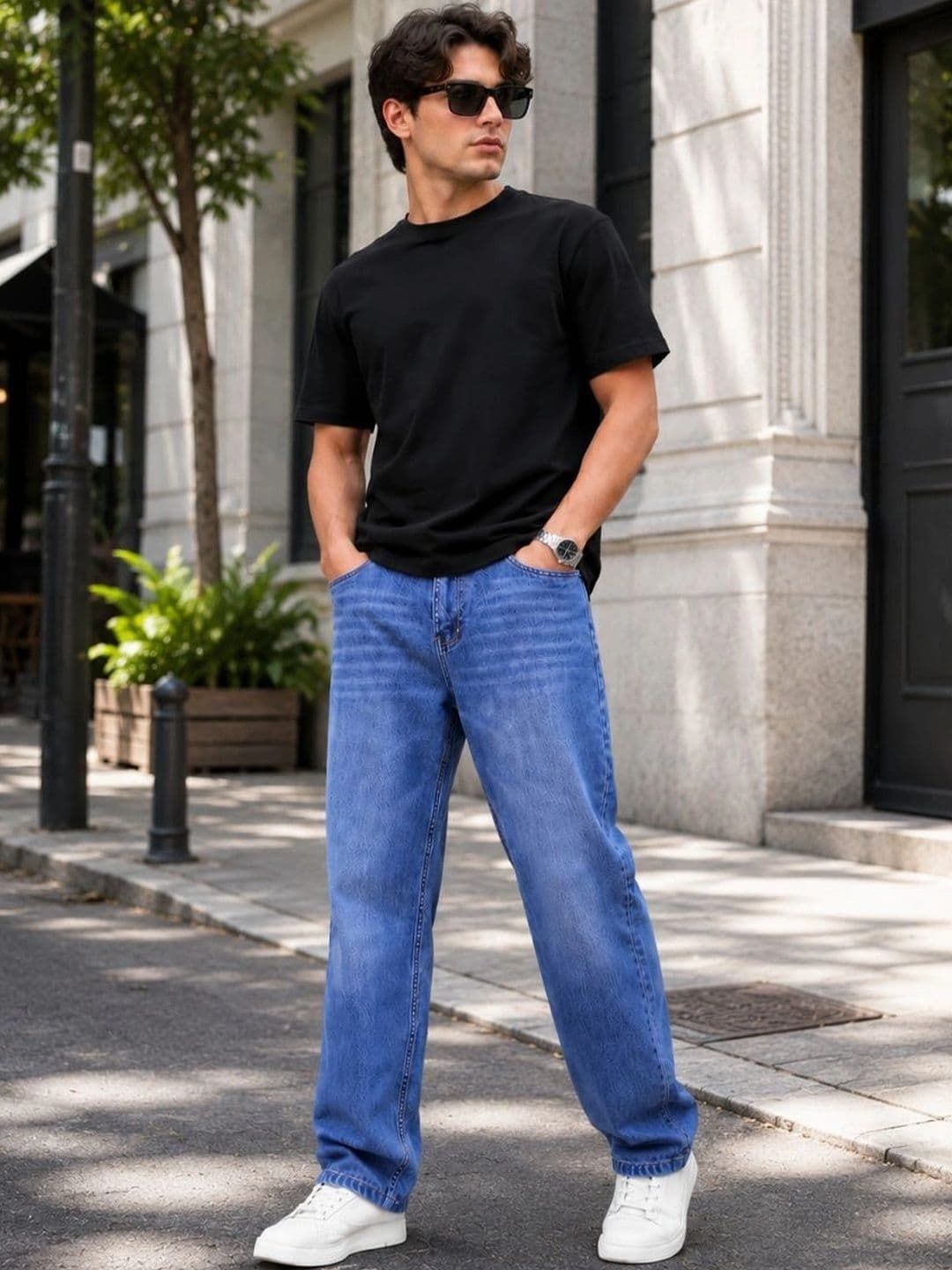 MQ Denim Men Straight Fit Mid-Rise Light Fade Jeans thumbnail 4