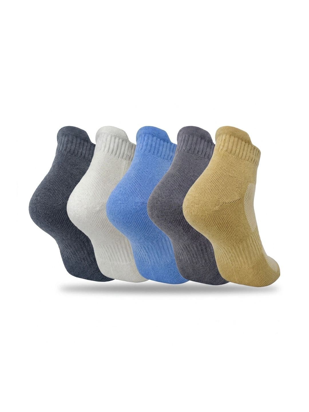 Moda Rapido Men Pack of 5 Cotton Blend Patterned Ankle Length Socks thumbnail 7