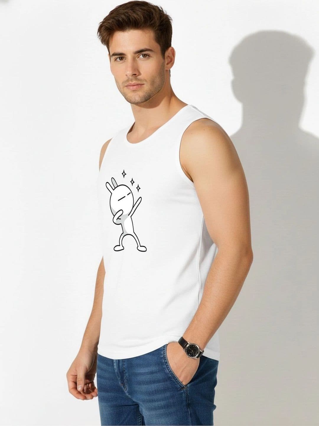 CRYPTIC Men Pack of 2 Graphic Printed Cotton Regular-Fit T-shirts thumbnail 5