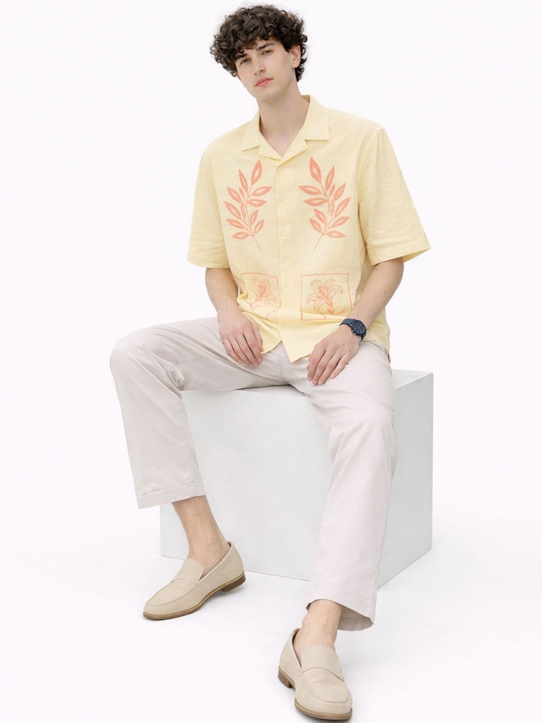 Mast & Harbour Men Relaxed Floral Printed Casual Shirt thumbnail 6