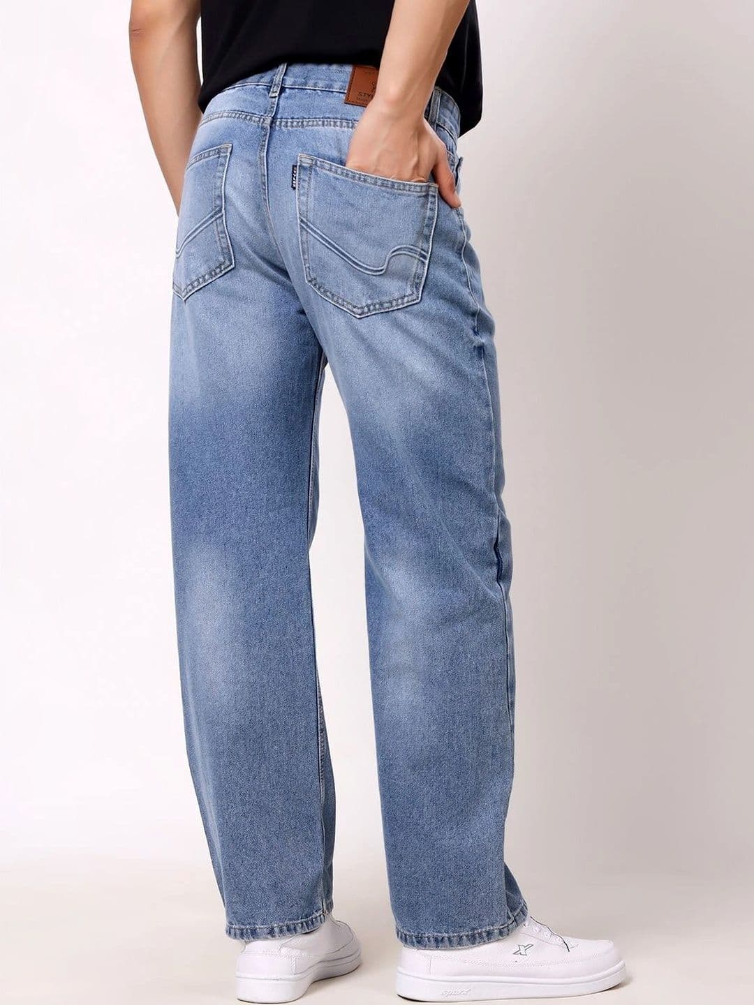 Stylox Men's Baggy Fit Non-Stretchable Mid-Rise Jeans thumbnail 7