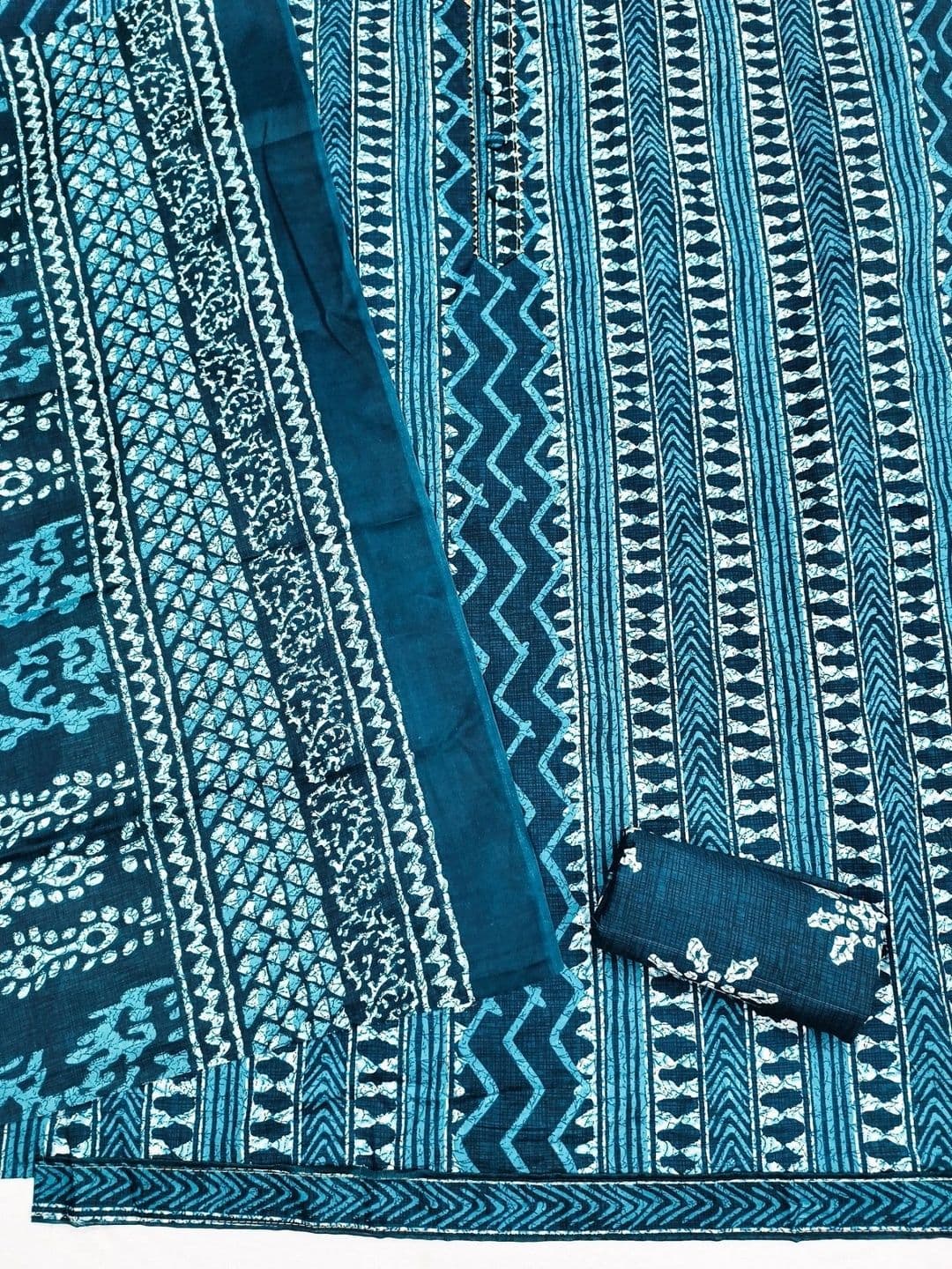 Dhaaga Ghar Printed Pure Cotton Unstitched Dress Material thumbnail 3