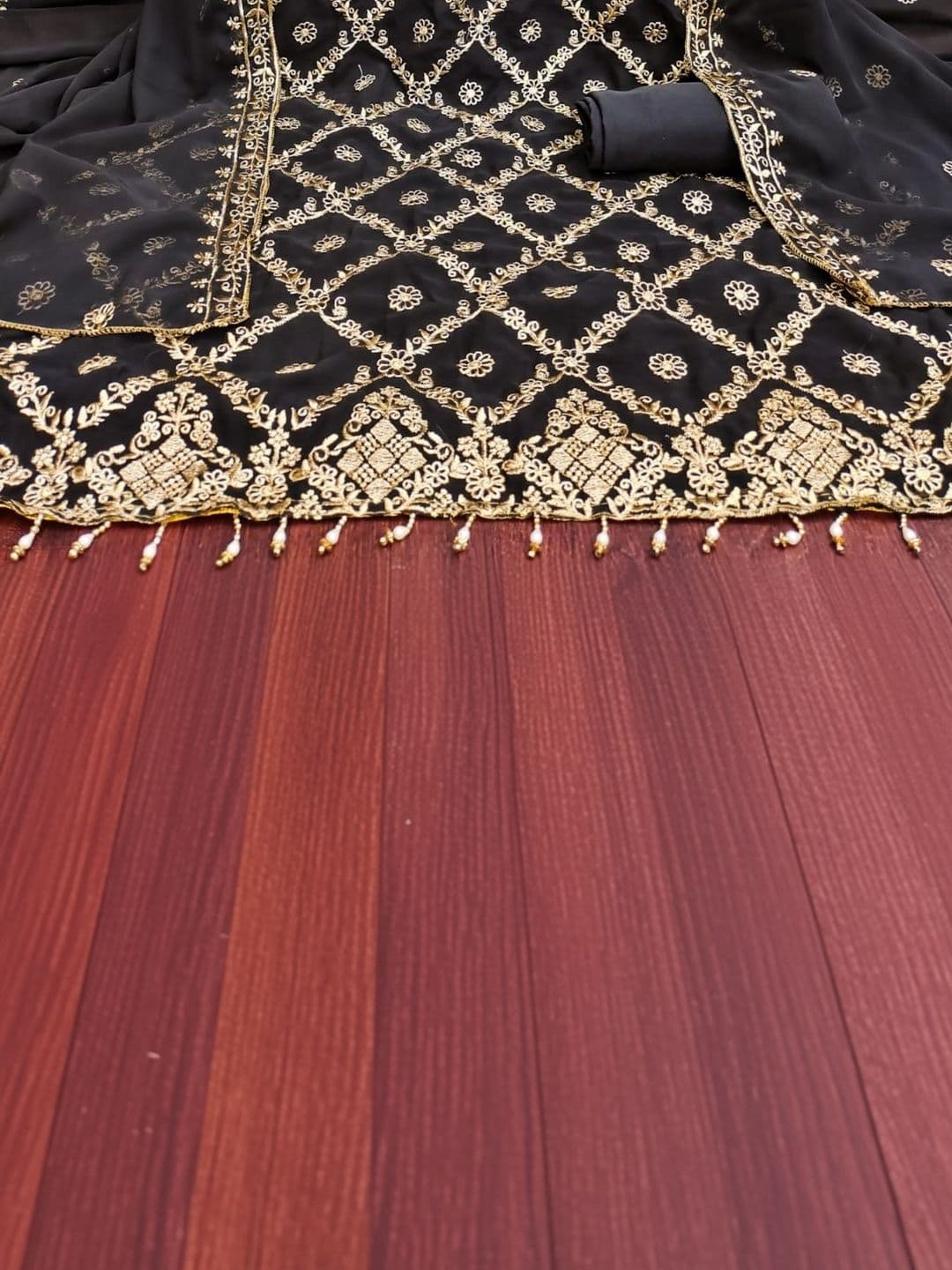 Dhaaga Ghar Embroidered Unstitched Dress Material thumbnail 2
