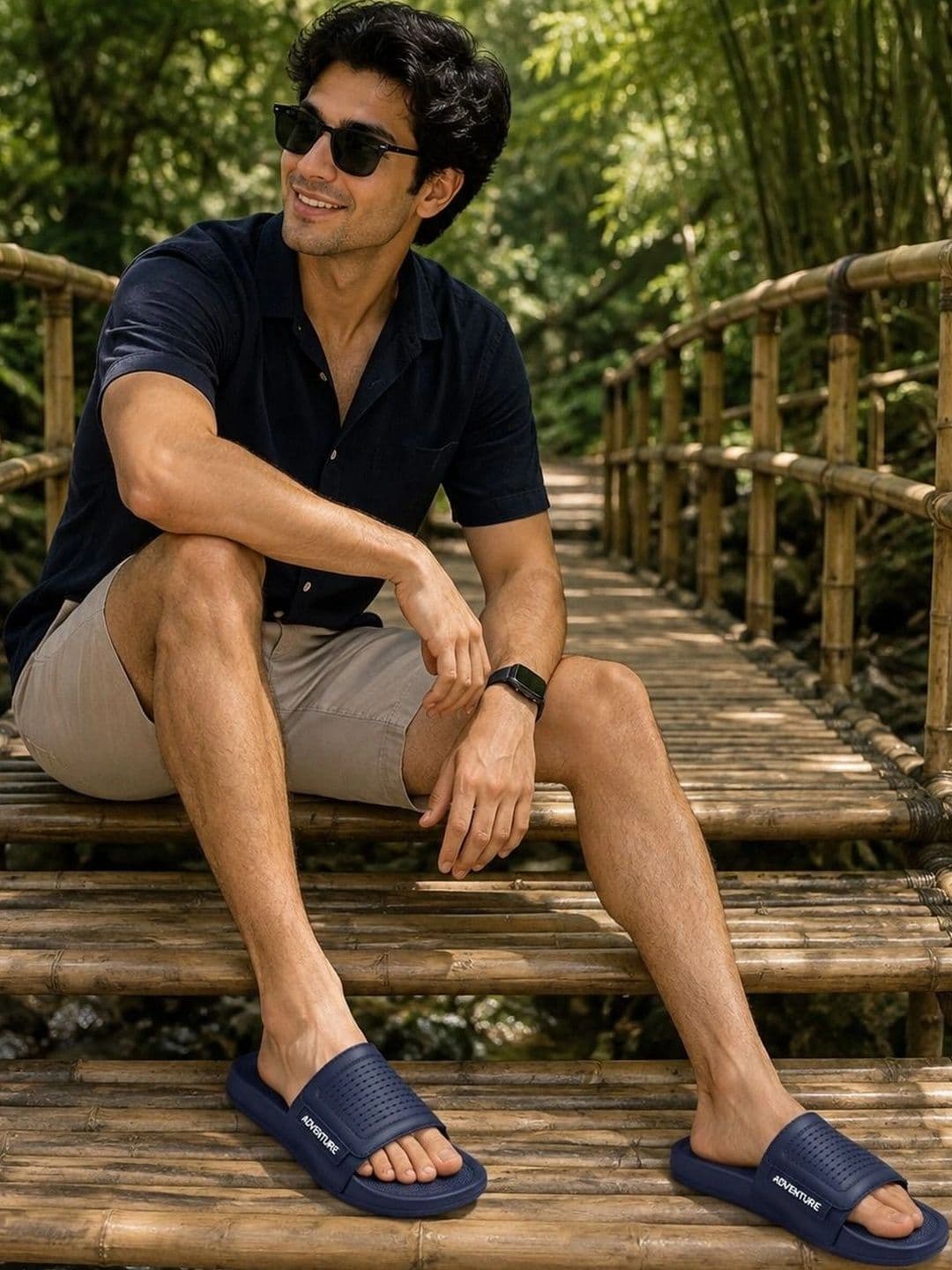 TRV Men Sliders Flip Flops - view 1