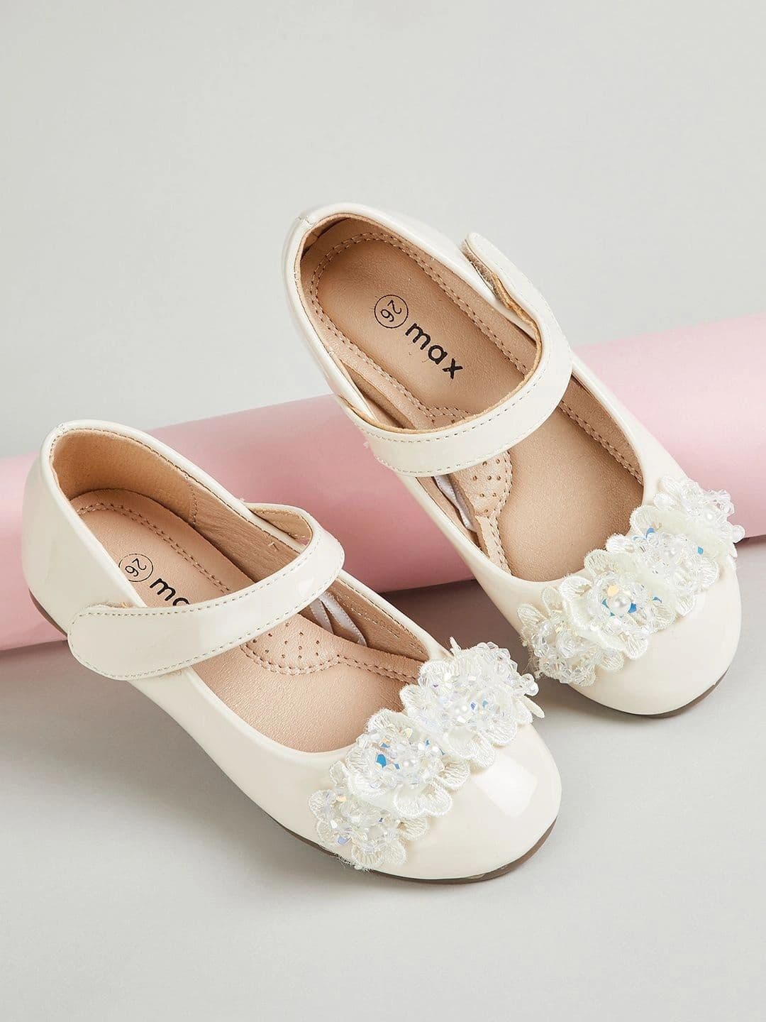 max Girls Embellished Party Flats - view 1