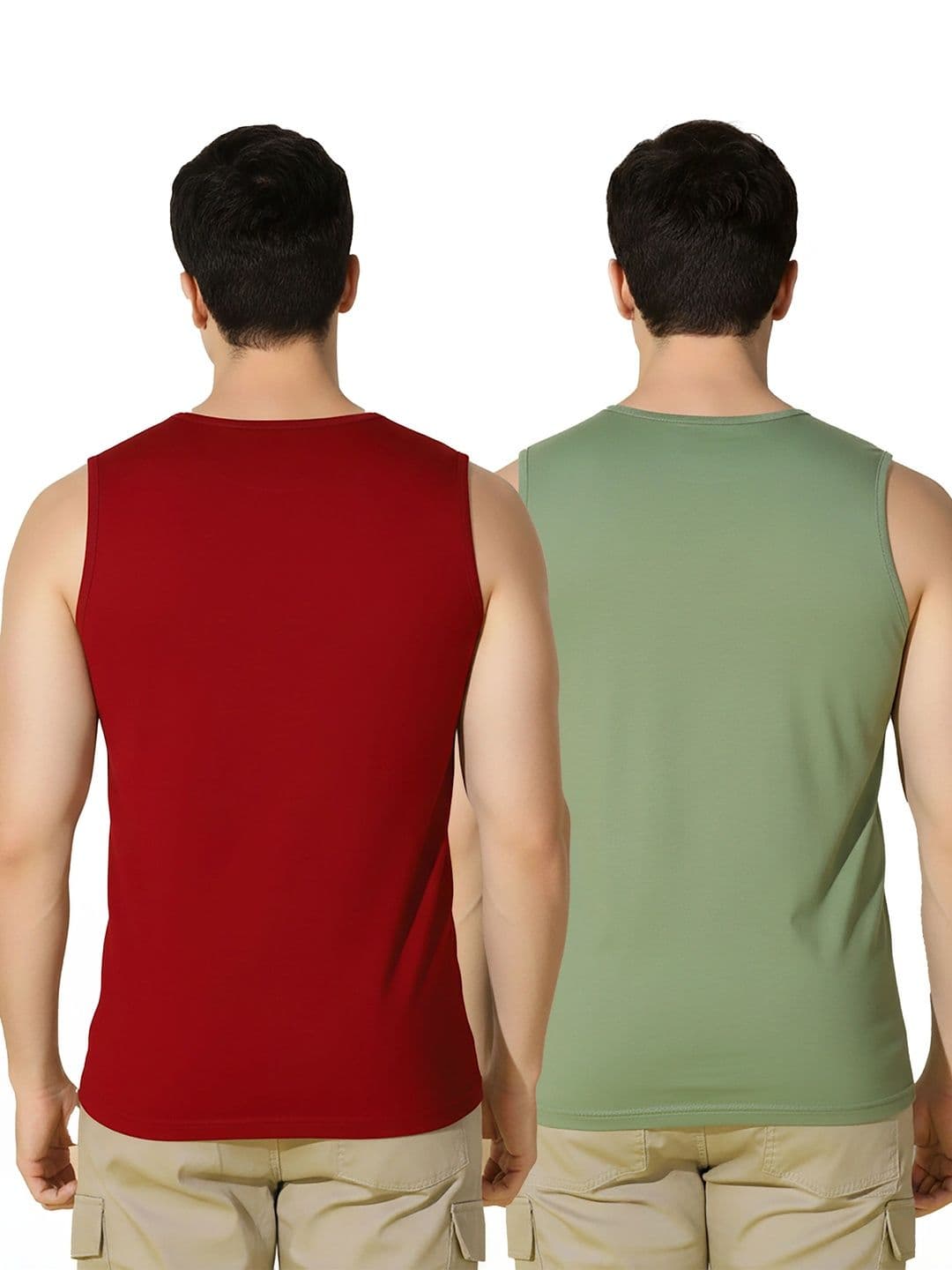 CRYPTIC Men Pack of 2 Graphic Printed Cotton Regular-Fit T-shirts thumbnail 3