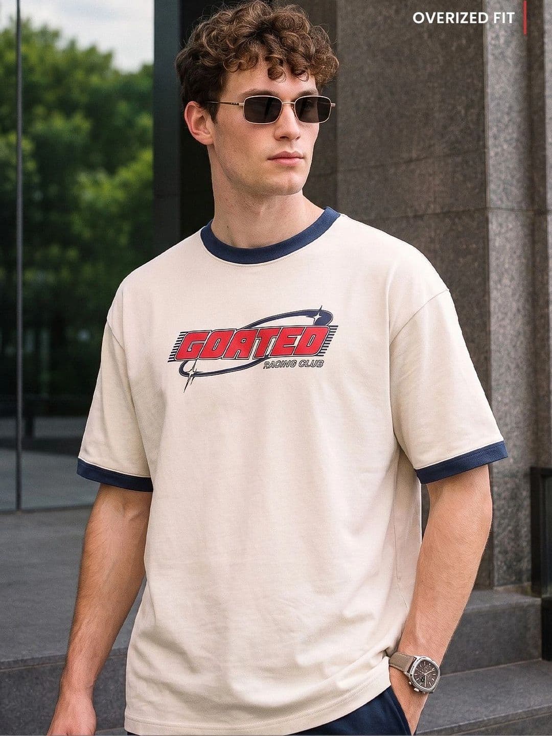 VEIRDO Men Typography Printed Pure Cotton T-shirt - view 1
