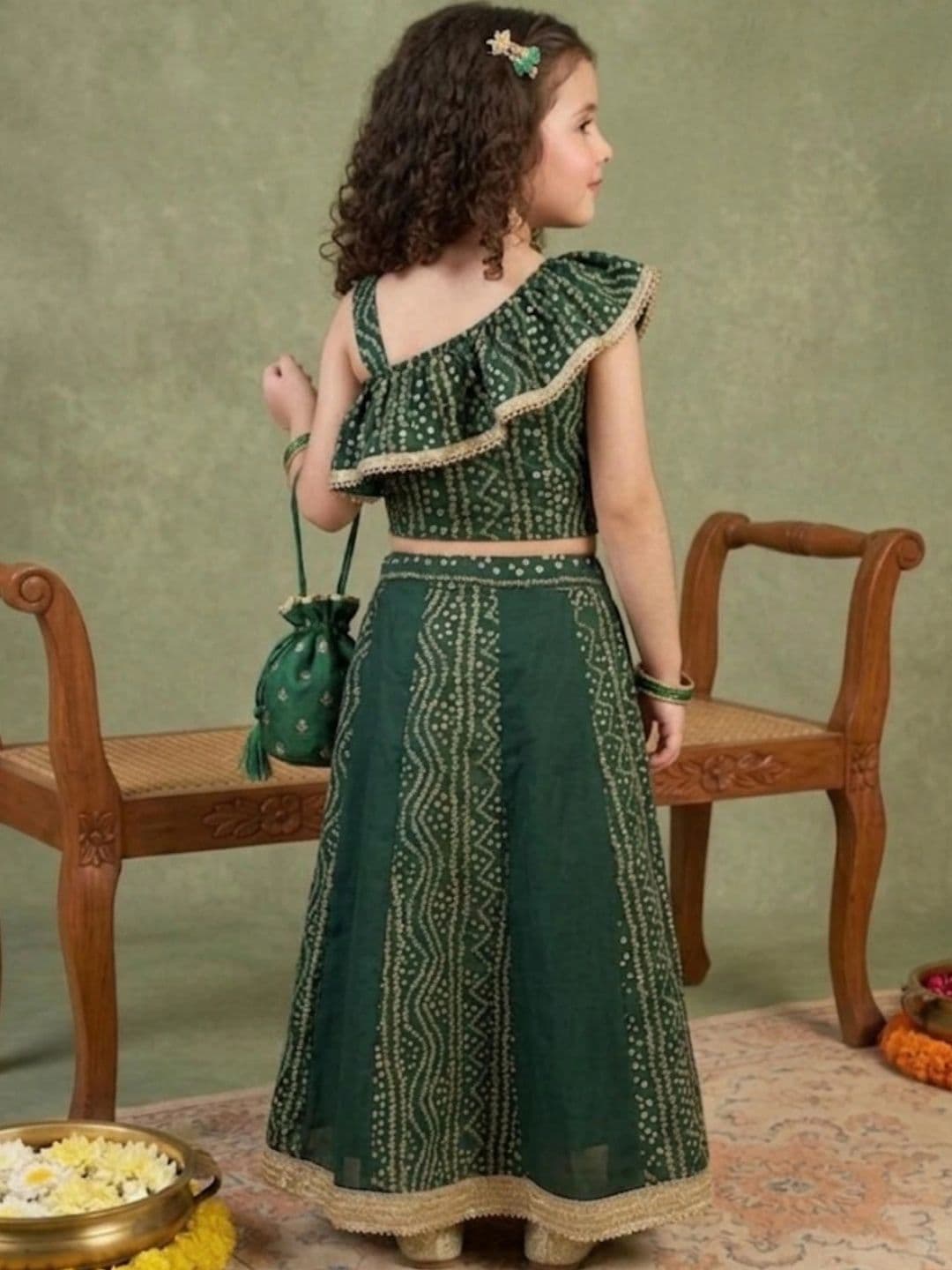 Sangria Girls Printed Ready to Wear Lehenga & Choli thumbnail 5