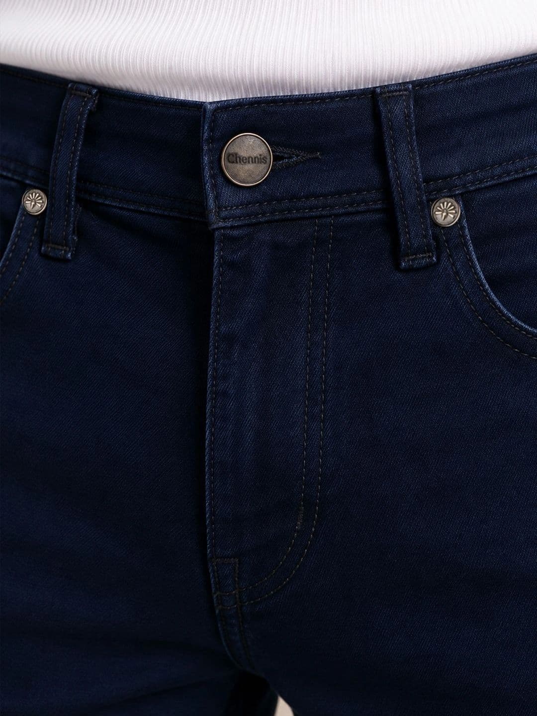Chennis Men Slim Fit Mid-Rise Stretchable Jeans thumbnail 4