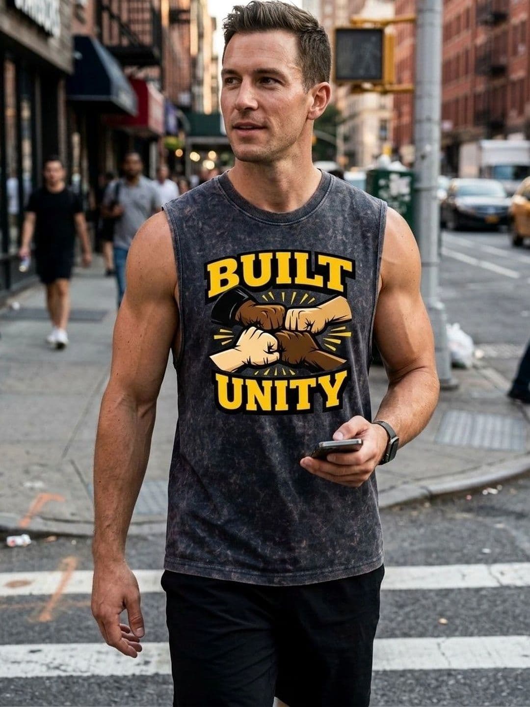 THE MODVUE Men Typography Printed T-shirt thumbnail 6