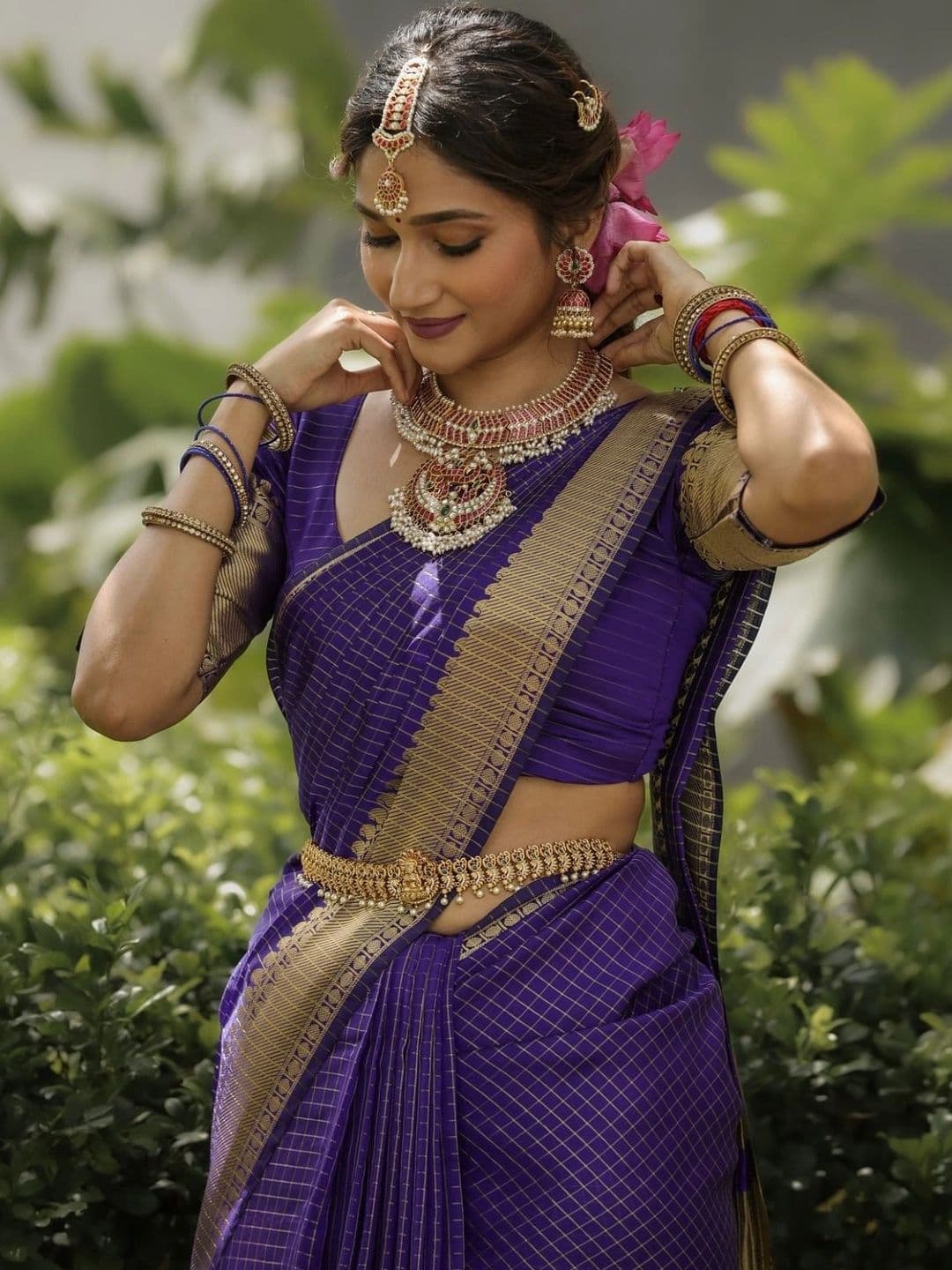 Moda Rapido Zari Pure Cotton Saree - view 1