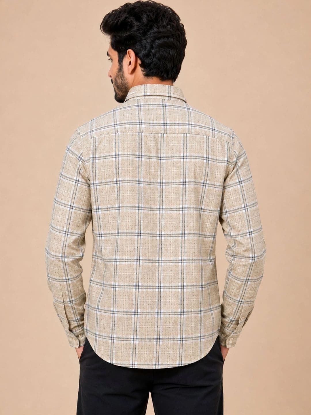 Chennis Men Slim Fit Checked Casual Shirt thumbnail 4
