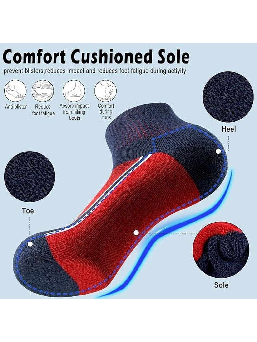Moda Rapido Men Pack of 5 Cotton Blend Patterned Ankle Length Socks thumbnail 4