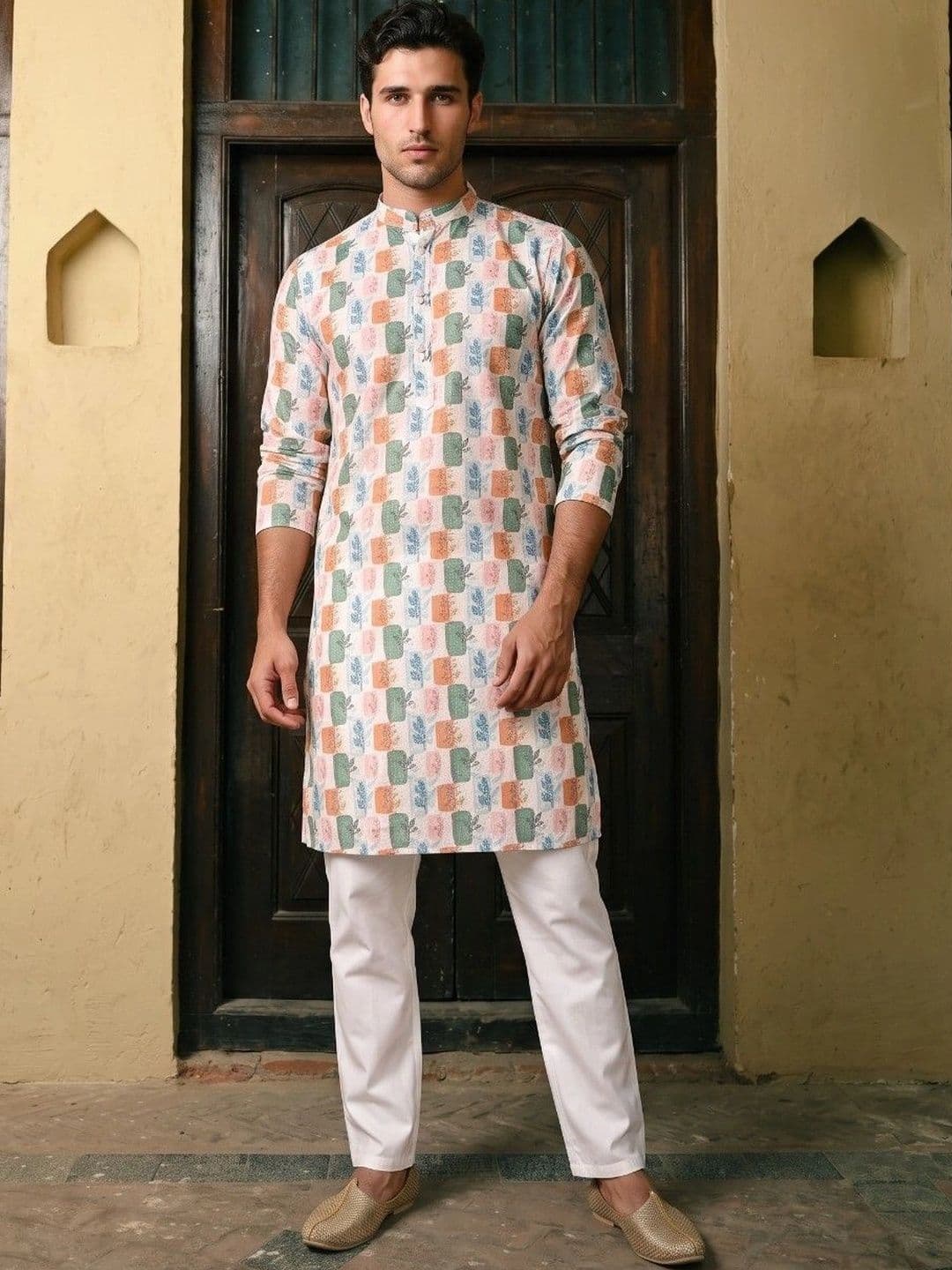 DRIP CHOWK Men Embellished Thread Work Kurta thumbnail 3