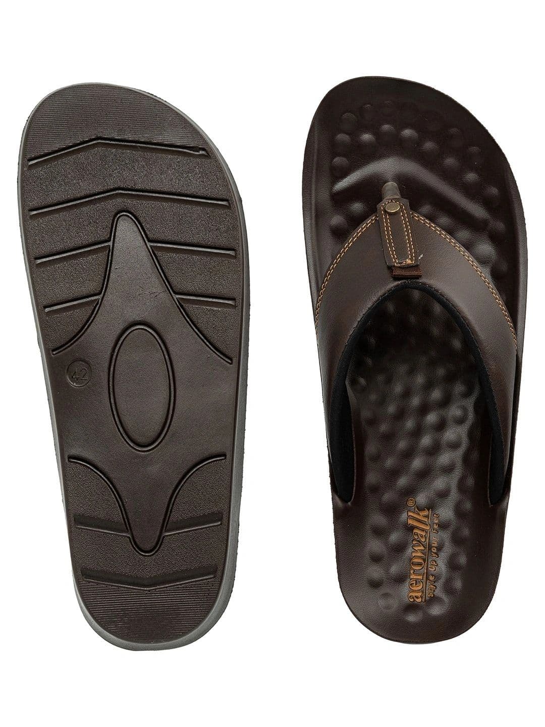 Aerowalk Men Orthopedic Comfort Thong Sandals thumbnail 4